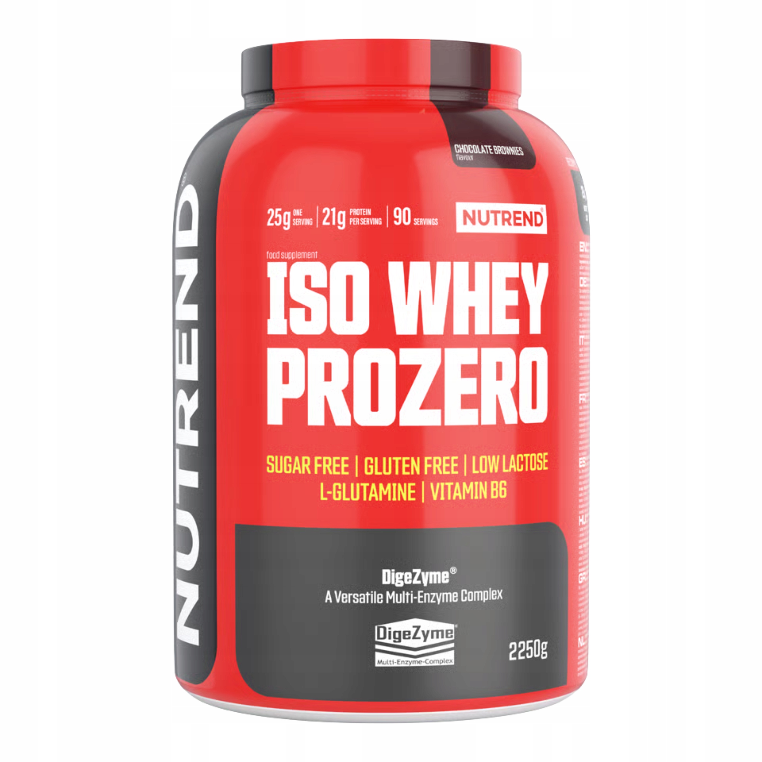 Proteinový Izolát Wpi Nutrend Iso Whey Prozero 2250 g Čokoláda Bez cukru