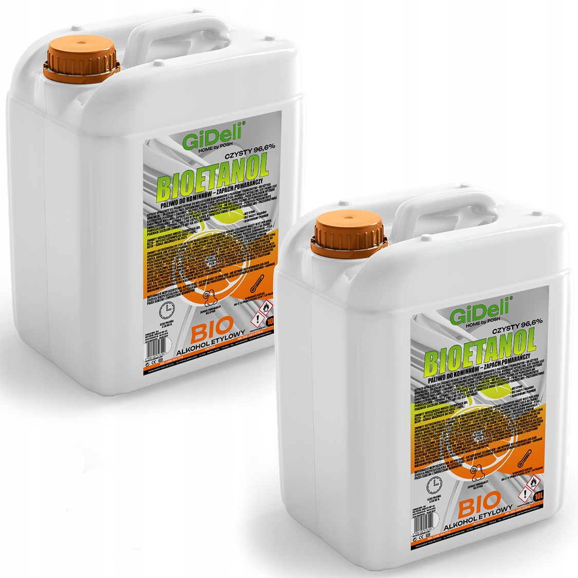 Bioetanol do krbu 2x 10 l, vůně pomeranče, biopalivo
