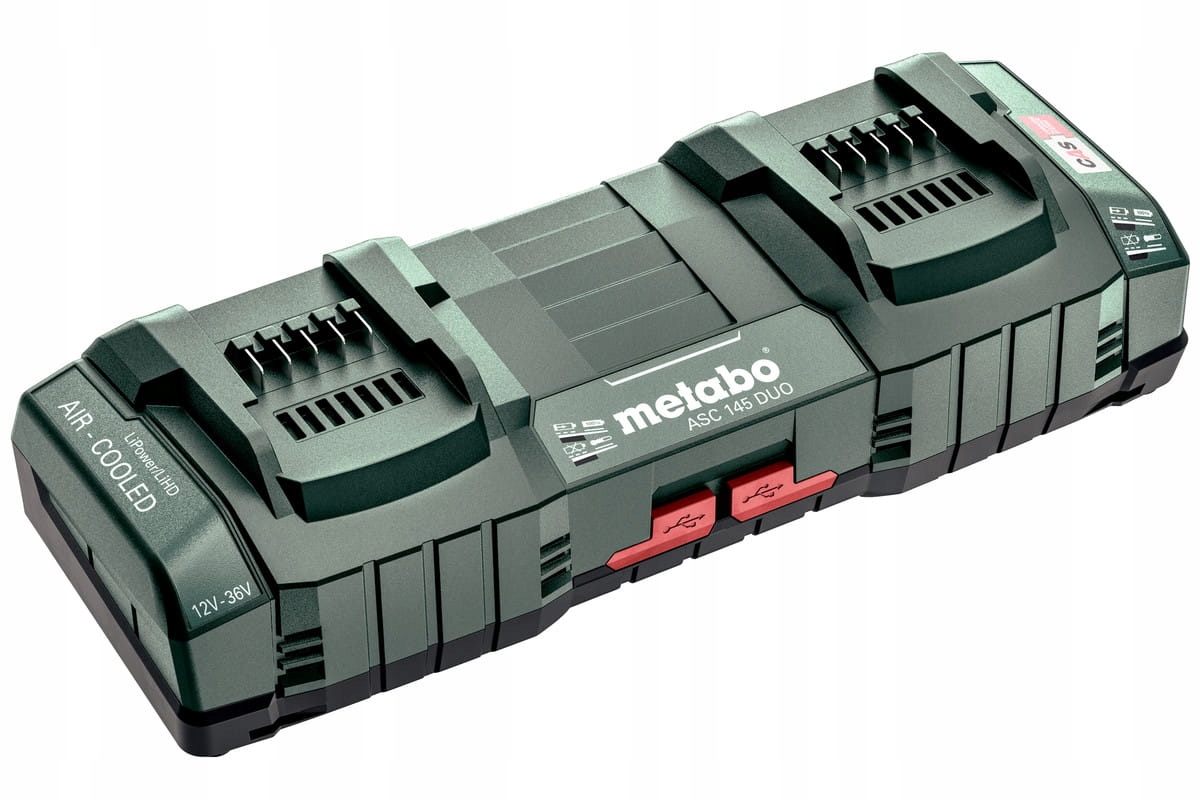 Metabo Asc 145 Duo Rychlá Dvojitá Nabíječka