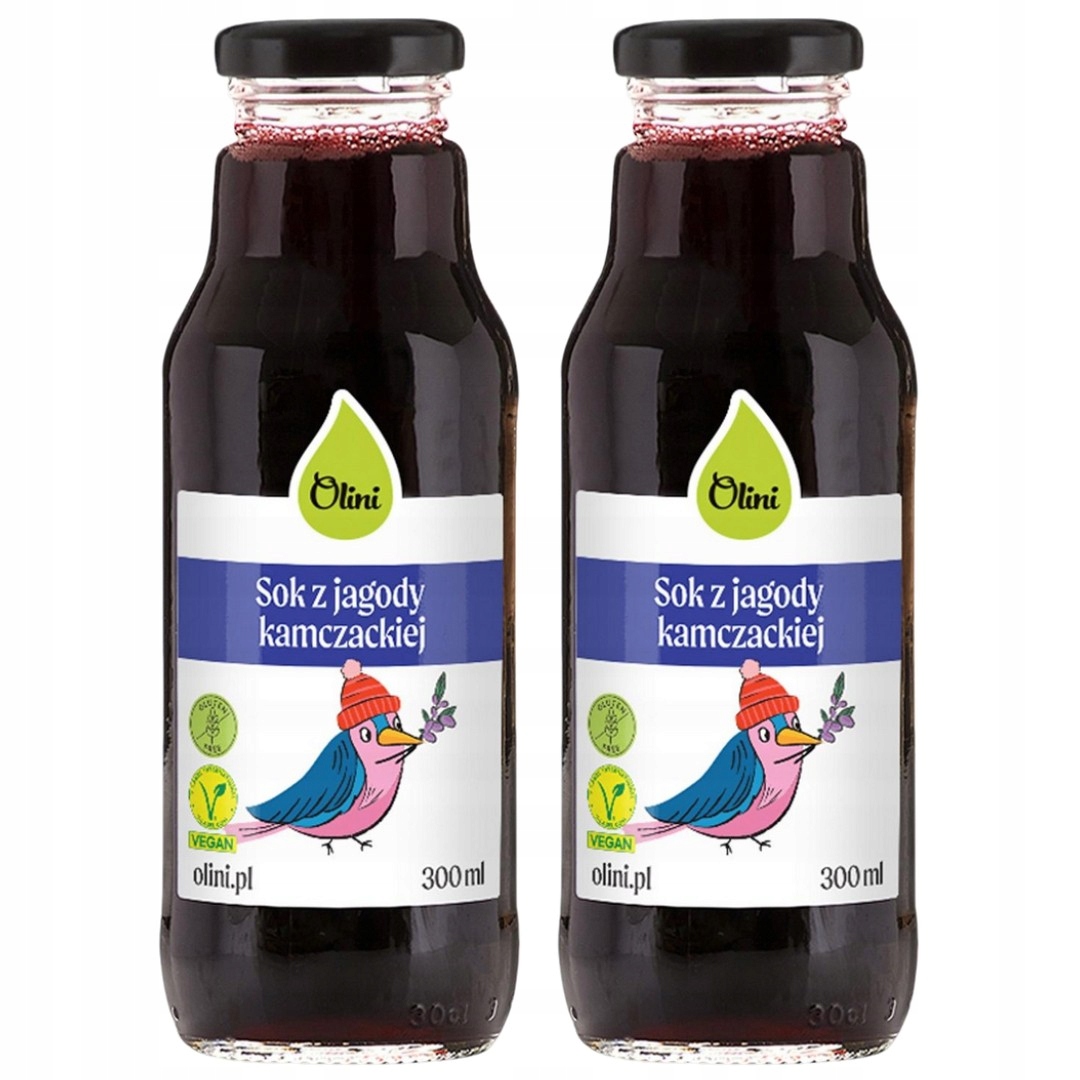 Levně 2x Šťáva z kamčatských bobulí pro děti bez cukru 100% přírodní Olini 300 ml