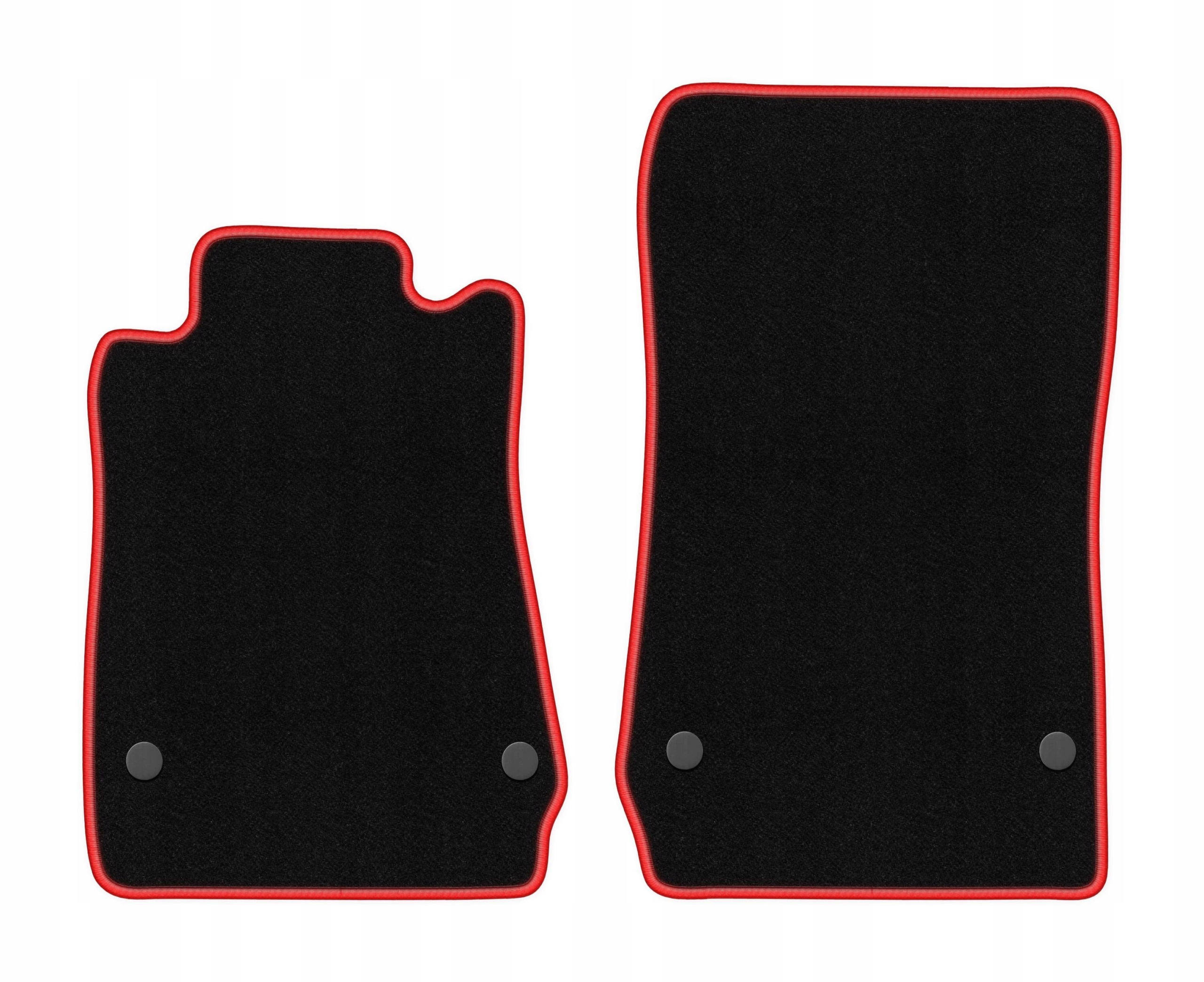 Dywaniki welurowe do Mercedes Slk R171 2004-2011 komplet Carlux-red 2 szt.