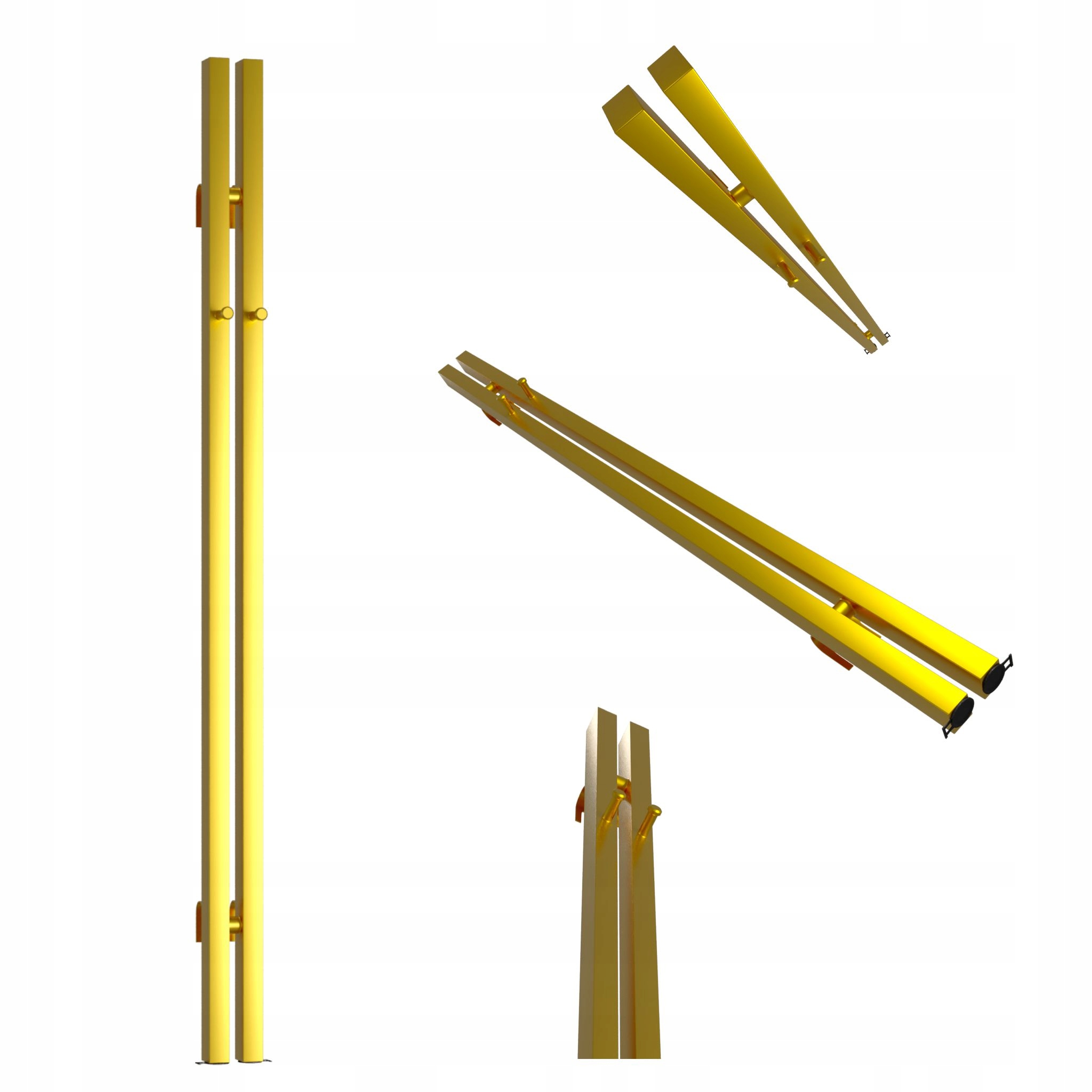 Dekorativní radiátor Bigben Hook 100x8 zlatý