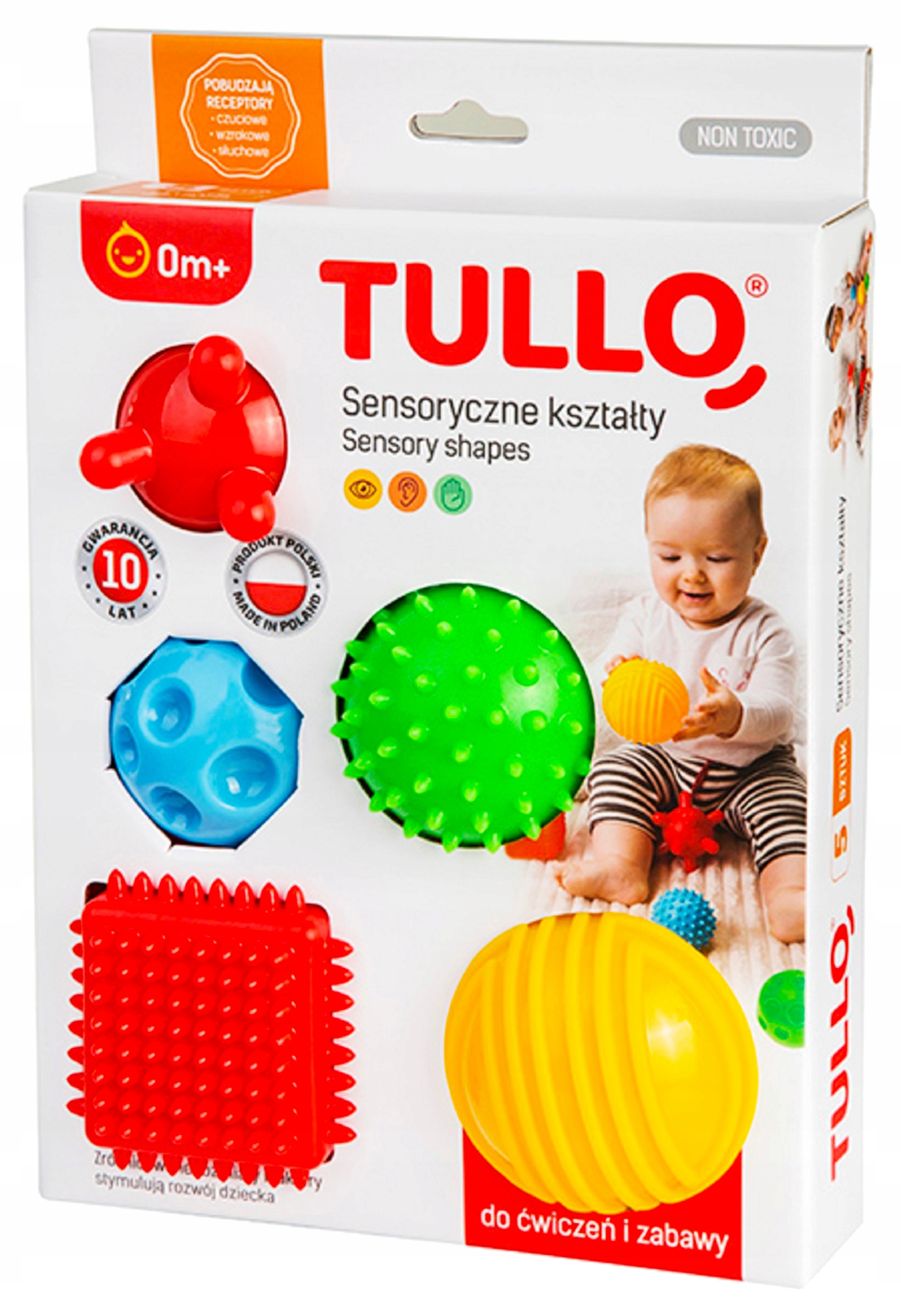 

Tullo Piłeczki Piłki Sensoryczne Zestaw 5szt 0m+