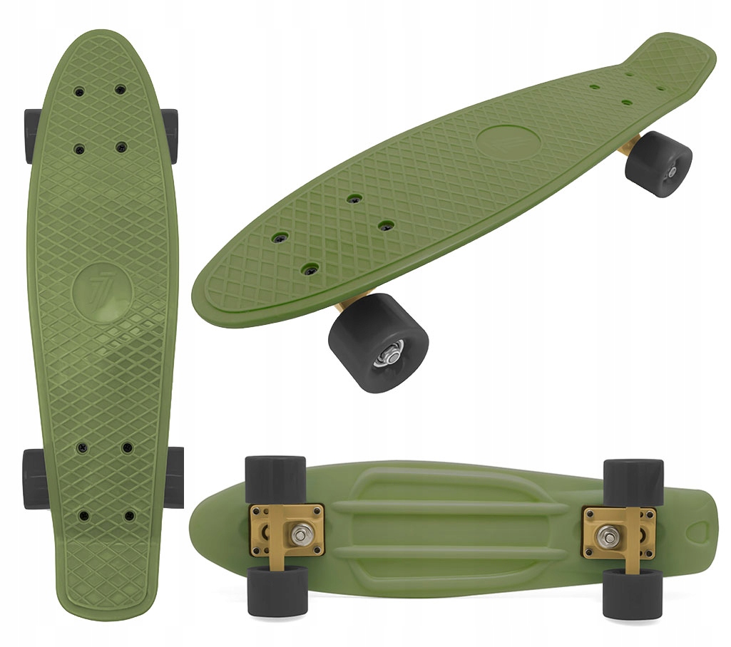 Deskorolka Dziecięca Deska Fiszka Mocna 55cm 7-BRAND Seven Gray Olives