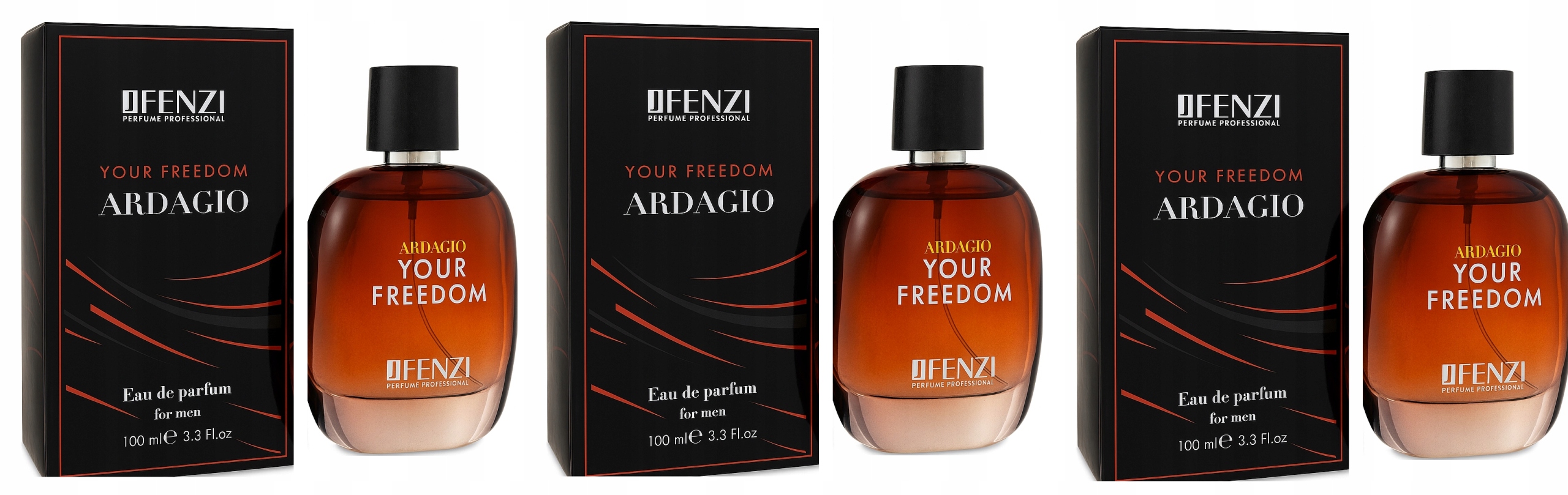 JFenzi Ardagio Your Freedom 3x100 ml pánská parfémovaná voda