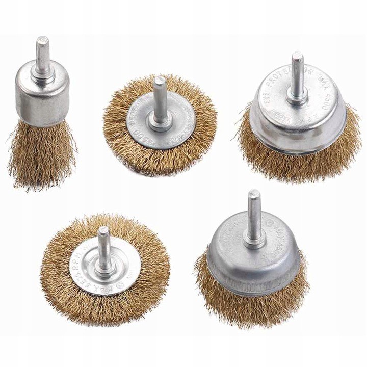 

Zestaw Drucianych Szczotek Do Wiertarki 5szt