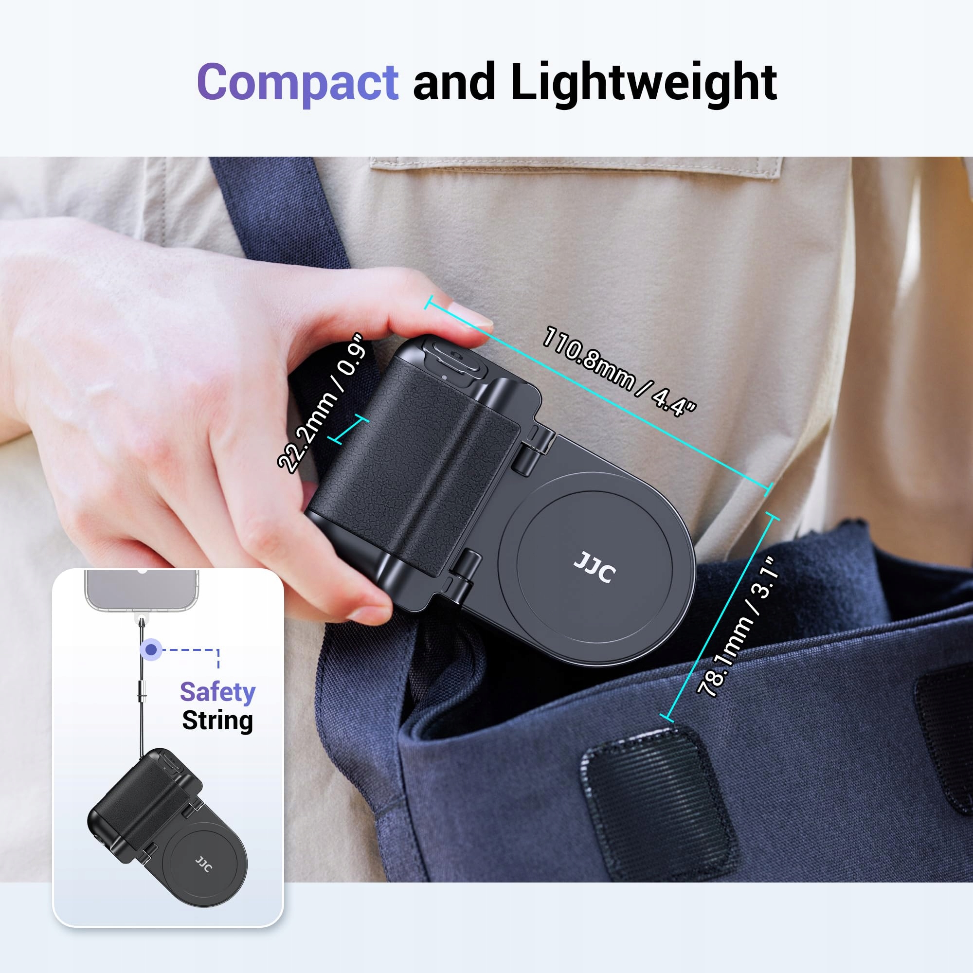 JJC Magnetyczny Uchwyt do Telefonu z Pilotem Bluetooth do iPhone i Android — miniatura 6