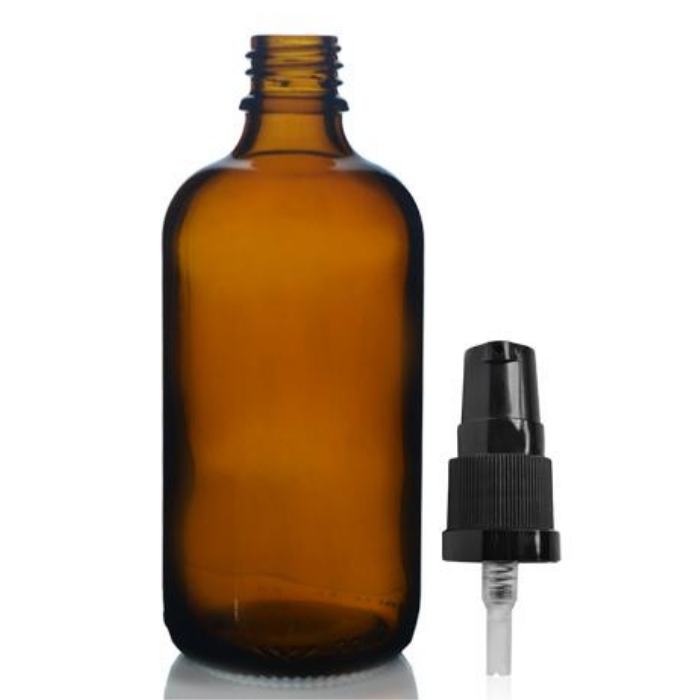 BUTELKA SZKLANA BRĄZ 100ml z ATOMIZEREM buteleczka