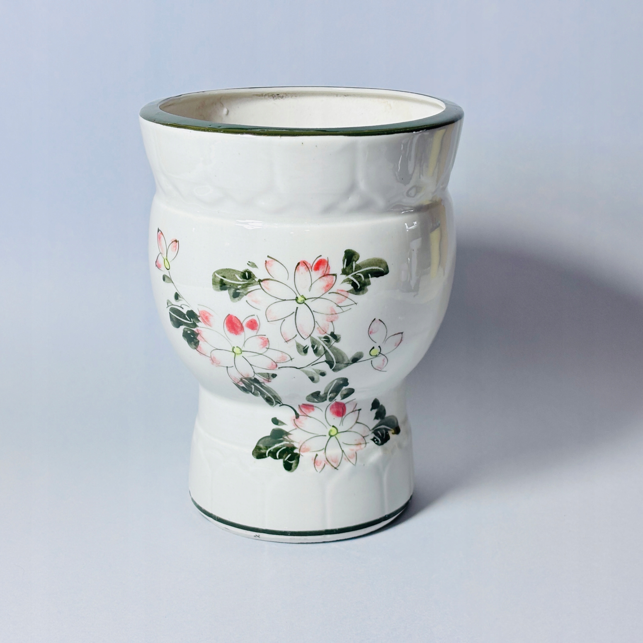 WIETNAM RĘCZNIE MALOWANA DONICA OSŁONA CERAMICZNA