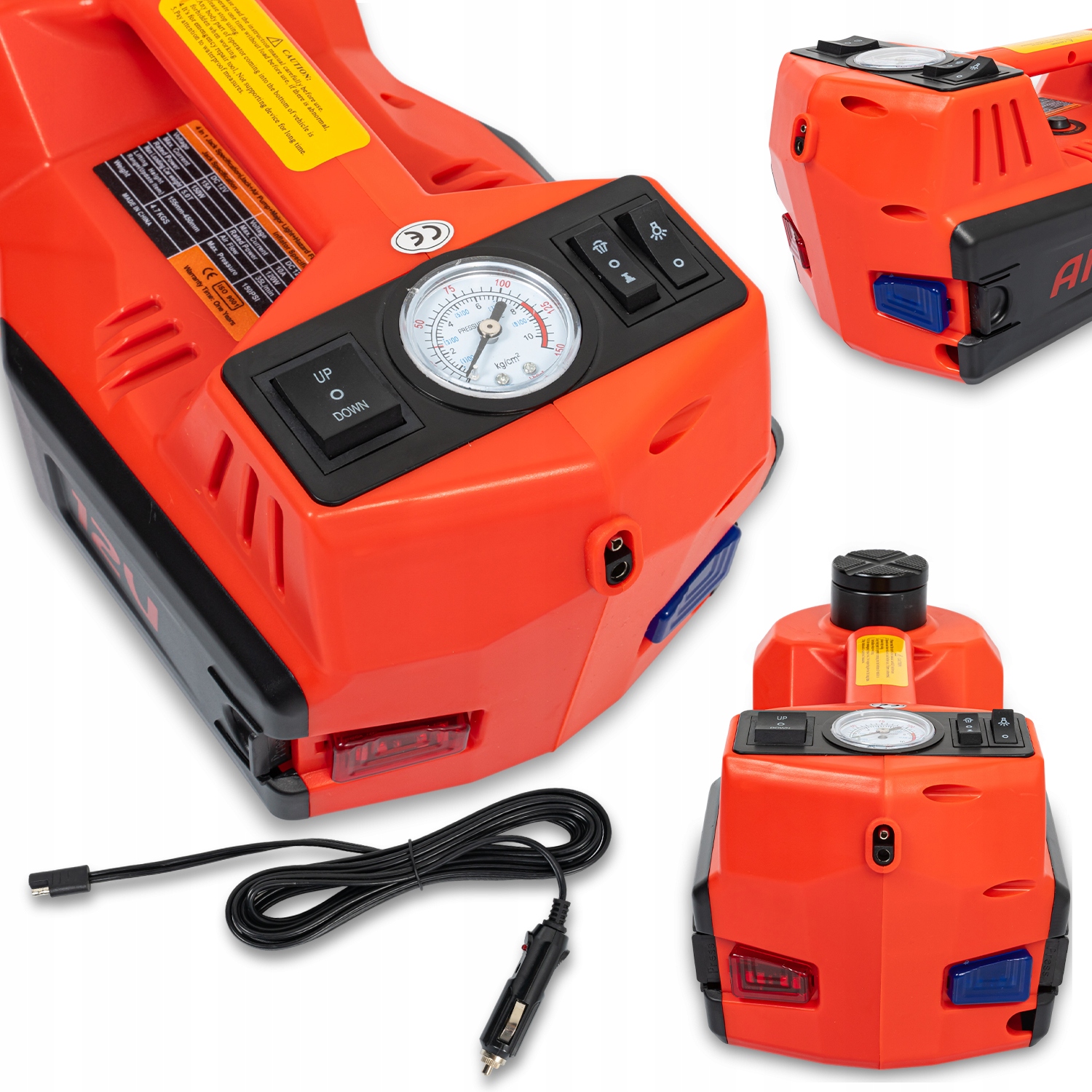 PODNOŚNIK SAMOCHODOWY LEWAREK PUNKTOWY HYDRAULICZNY 12V 5T + KLUCZ DO KÓŁ Kod producenta PODNOŚNIK SAMOCHODOWY ELEKTRYCZNY