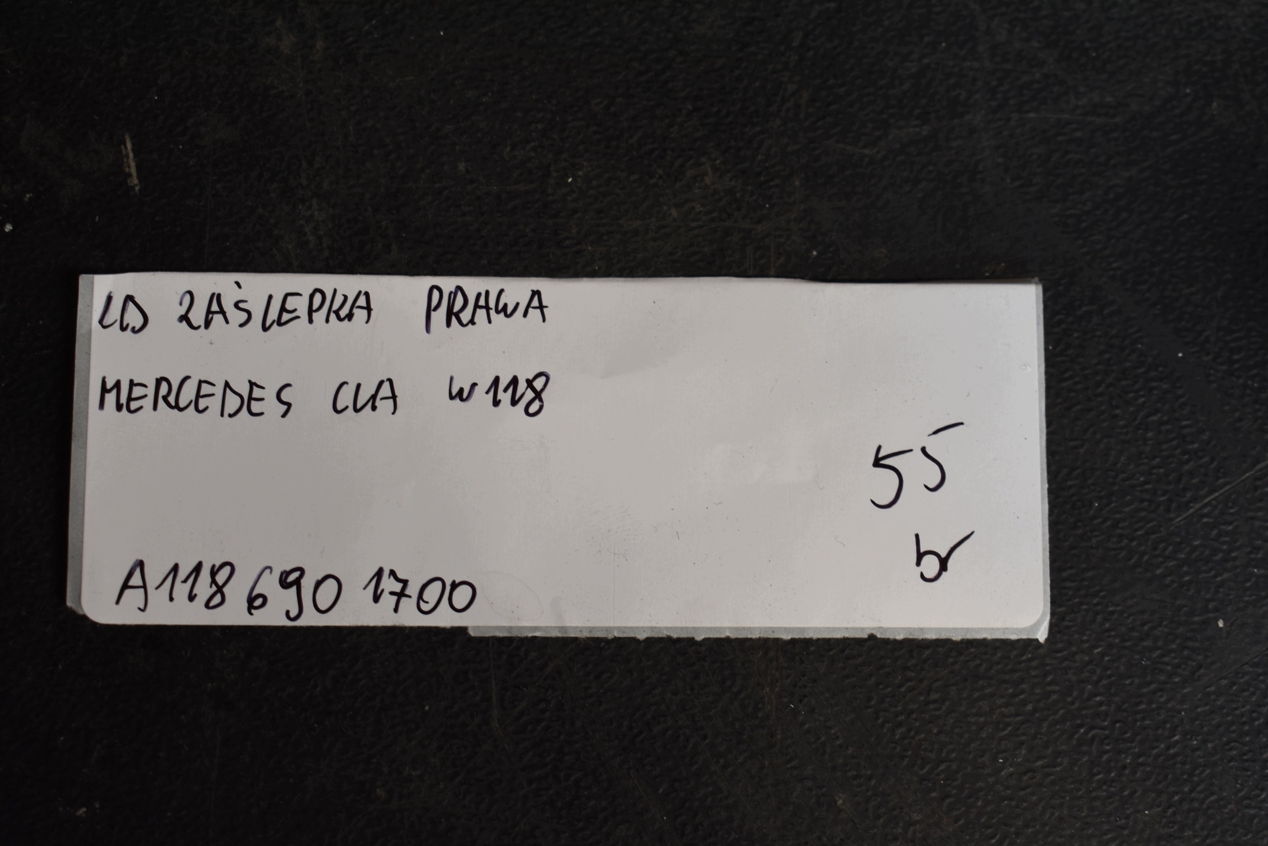 IDEALNA spoiler right MERCEDES CLA W118 1