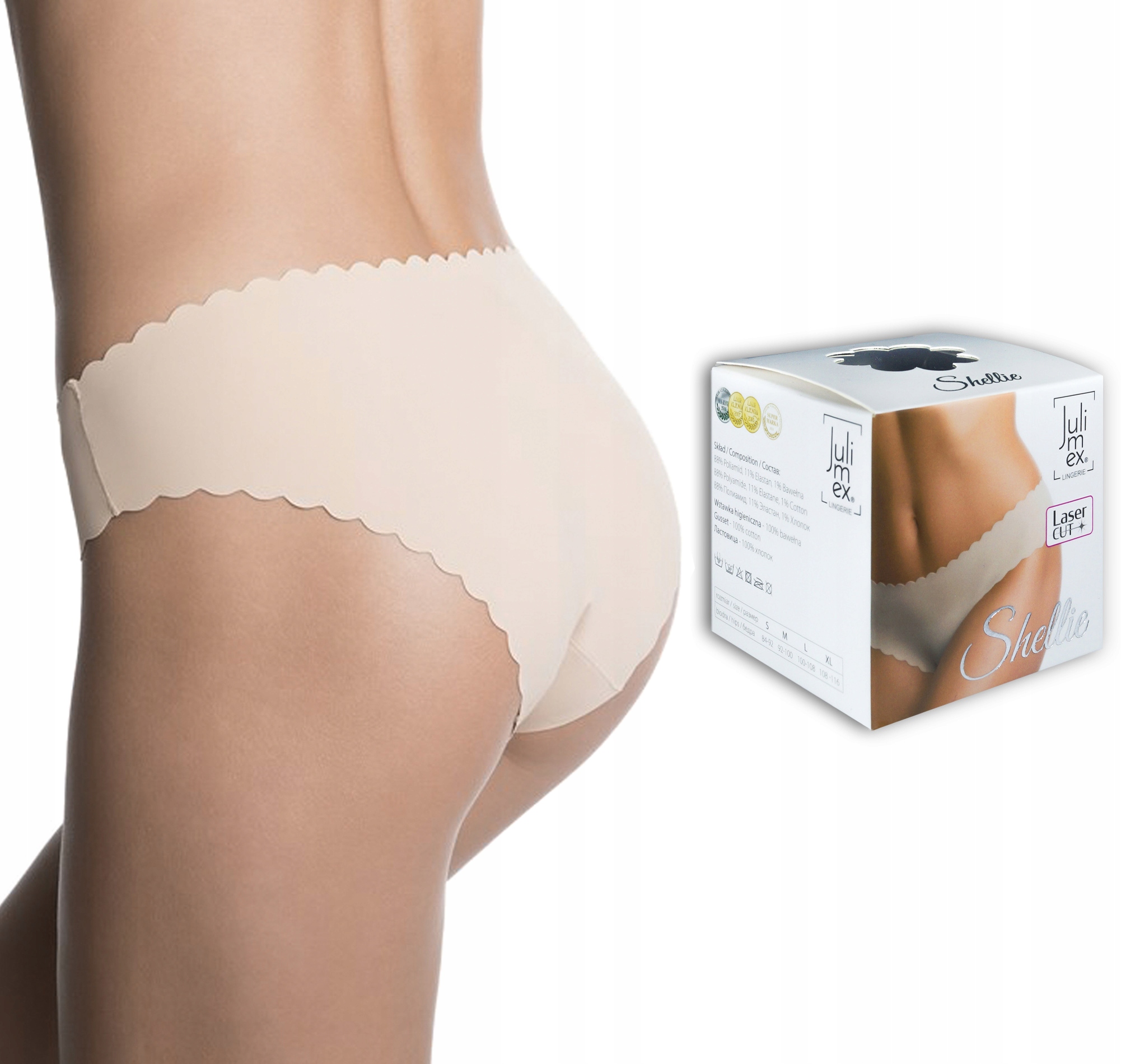 

Julimex Shellie figi bezszwowe cięte laserowo XL
