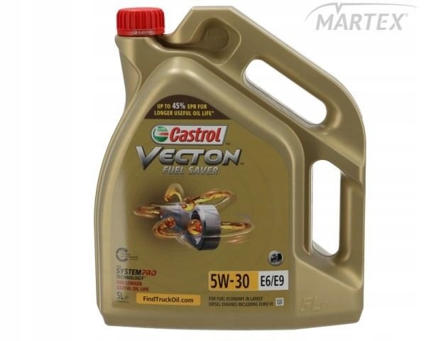 Olej Castrol Vecton E6/E9 5W30 5L Long Drain; Low Saps; Acea E6,E7,E9; Mb 2