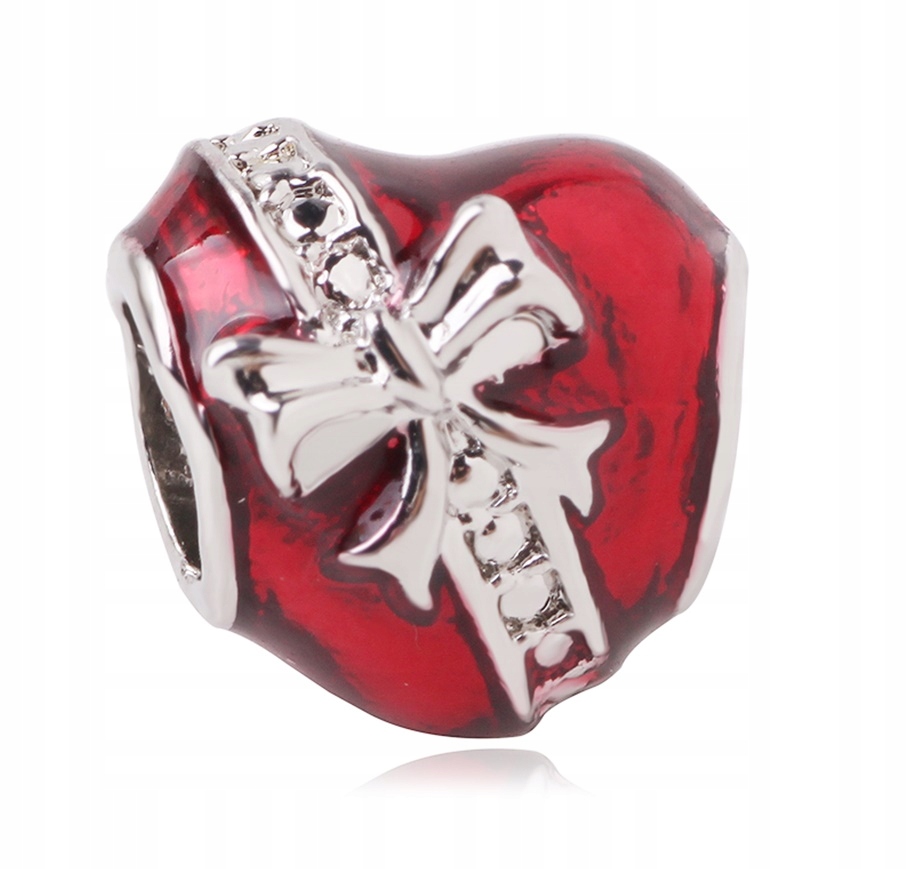 

Zawieszka Charms Koralik do Pandora Serce Kokardka