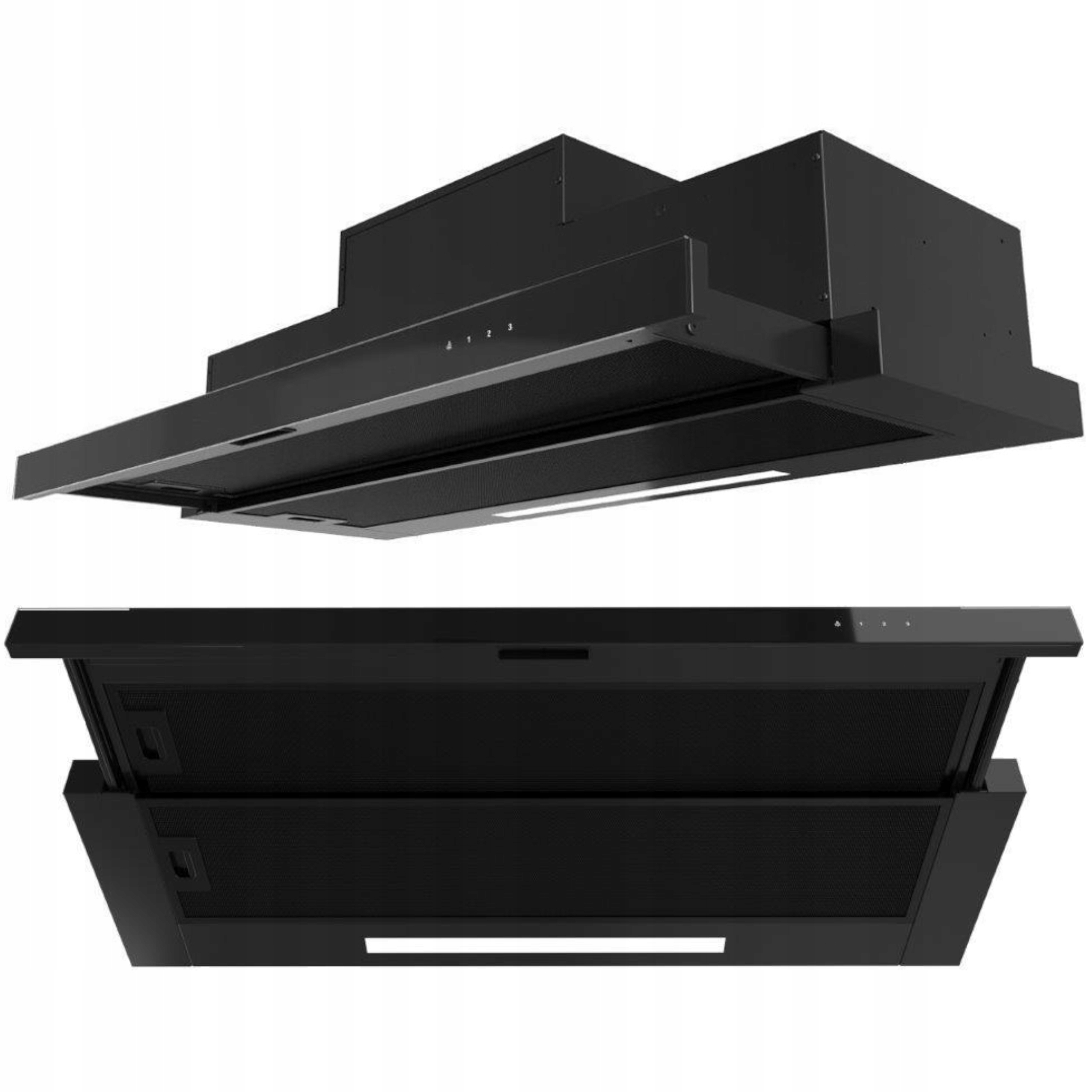 Okap kuchenny do zabudowy teleskopowy 60 cm Maan Corona Touch Czarny Filtr