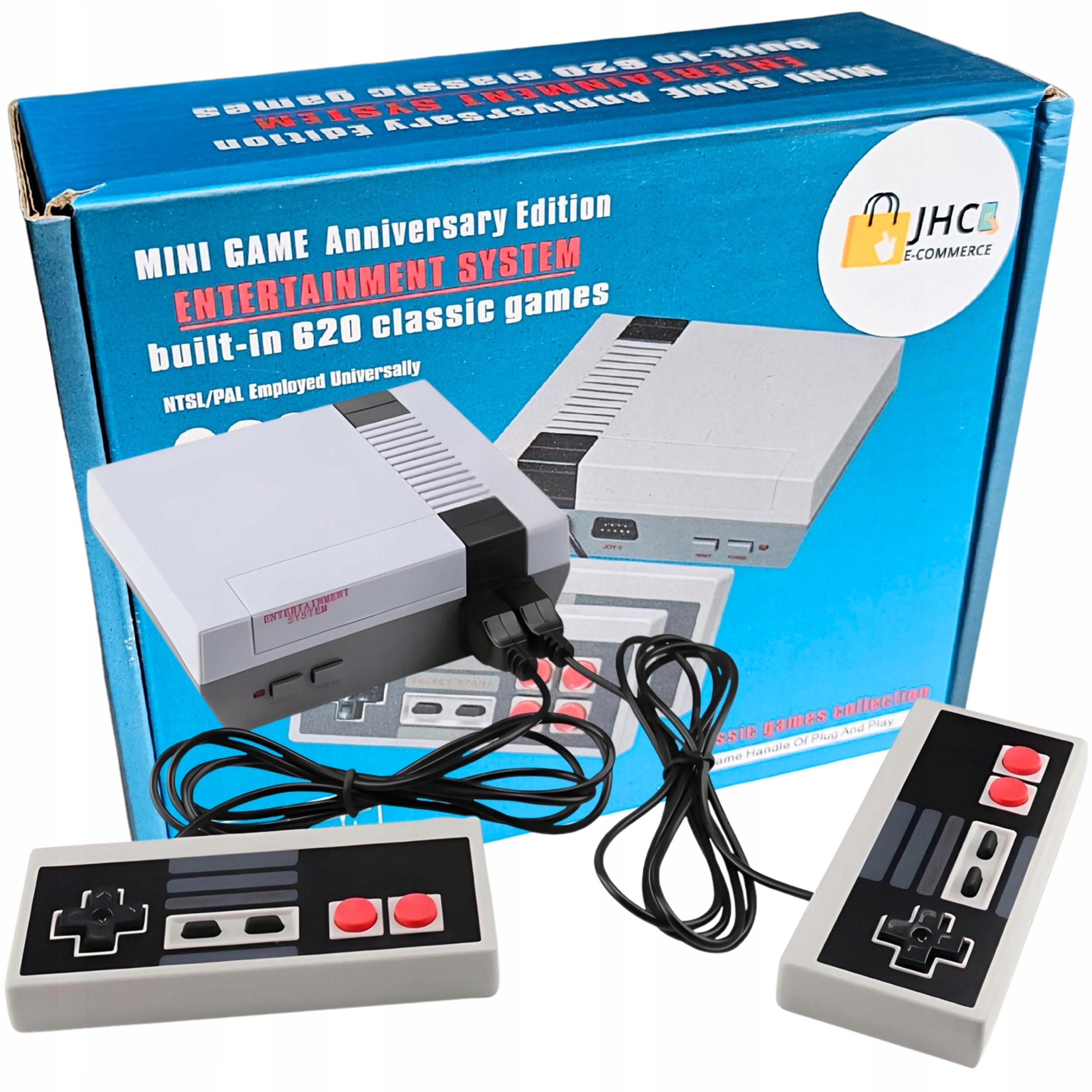 KONSOLA RETRO GRA TELEWIZYJNA 620 GIER AV 2 PADY PEGASUS kabel CHINCH games