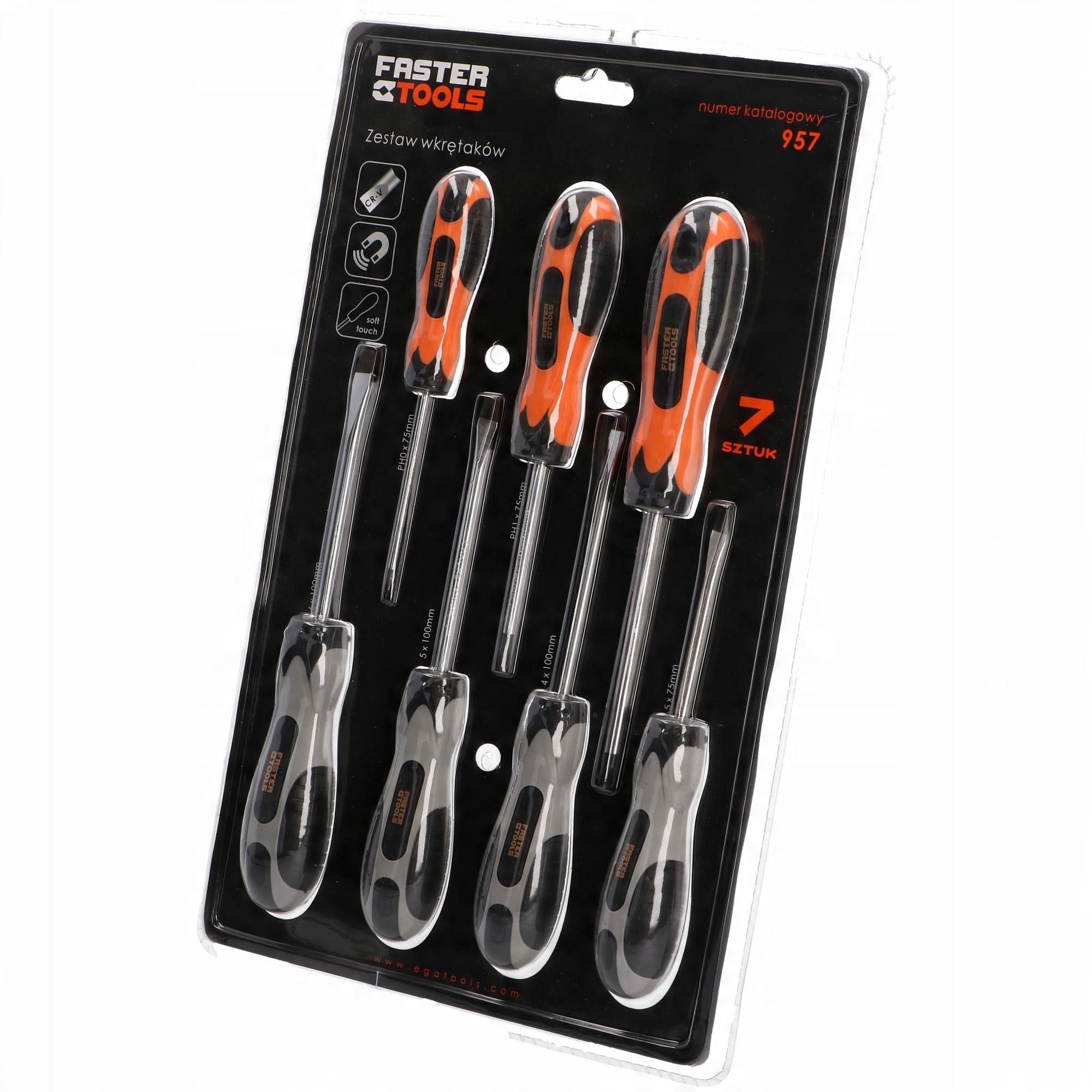 

Faster Tools Zestaw Wkrętaków 7 Szt 957