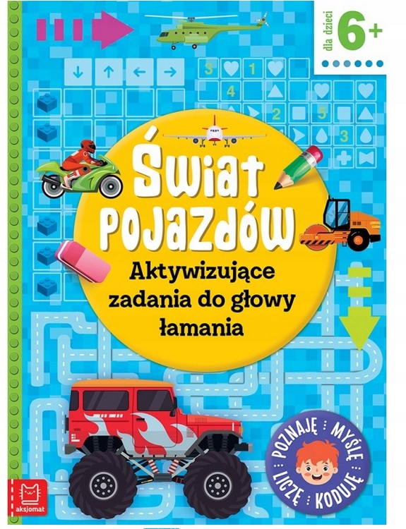 Aktywizujące zadania świat pojazdów łamigłówki 6+