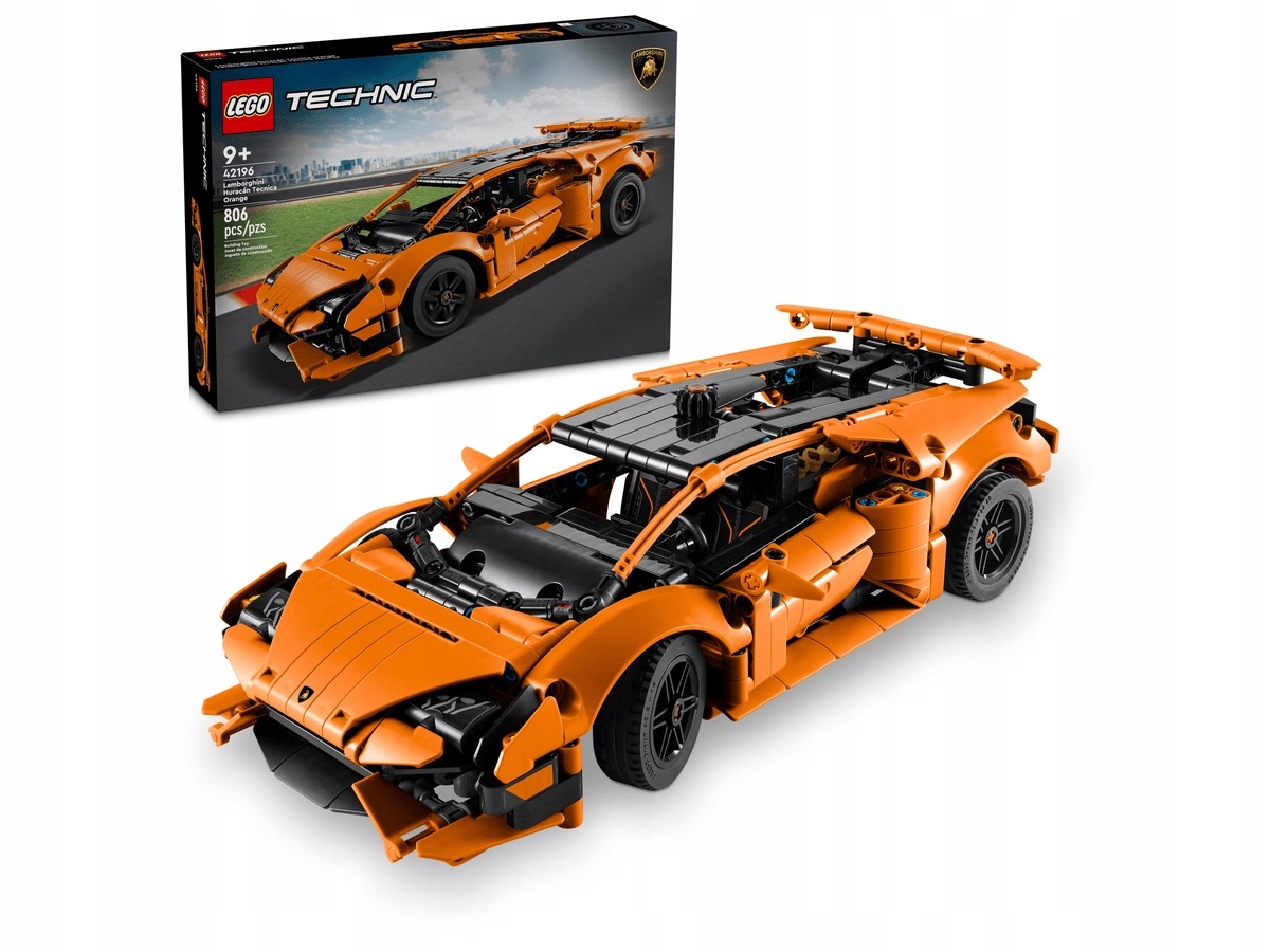 Lego Technic 42196 Oranžové Lamborghini Huracán Tecnica