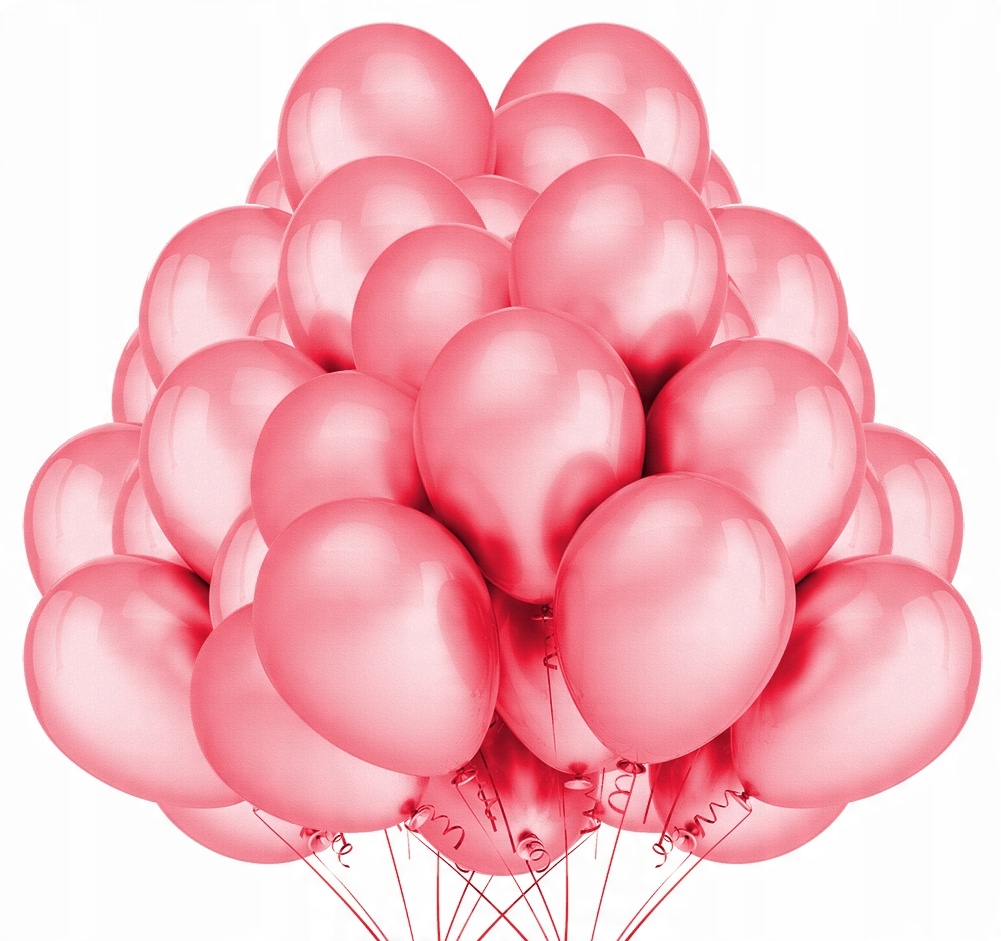 

Balony Metaliczne Perłowe Różowe Ślub 32cm 50 szt
