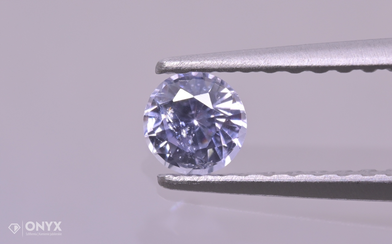 Fazetovaný safír kulatý fi 3,5 mm