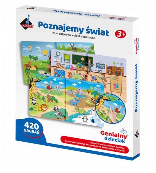 910695 POZNAJEMY ŚWIAT INTERAKTYWNA KSIĄŻECZKA ASKATO