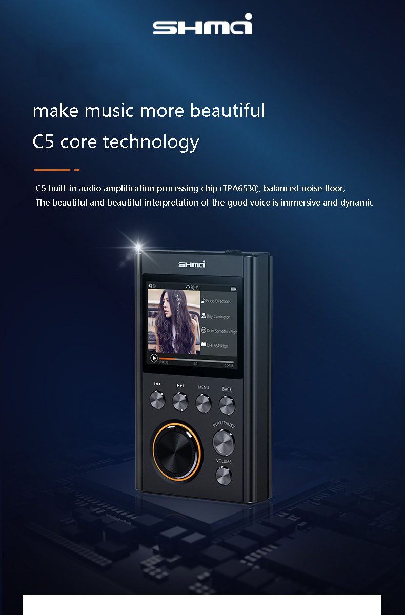 Lossless HIFI Music Player Fever HIFI Walkman MP3 Moc wyjściowa 4Ω 6 W