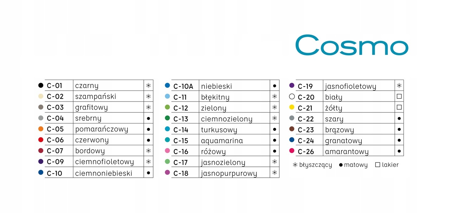Metalowe Długopisy Reklamowe z Logo COSMO 100 szt Marka GRAWER-ZNAK
