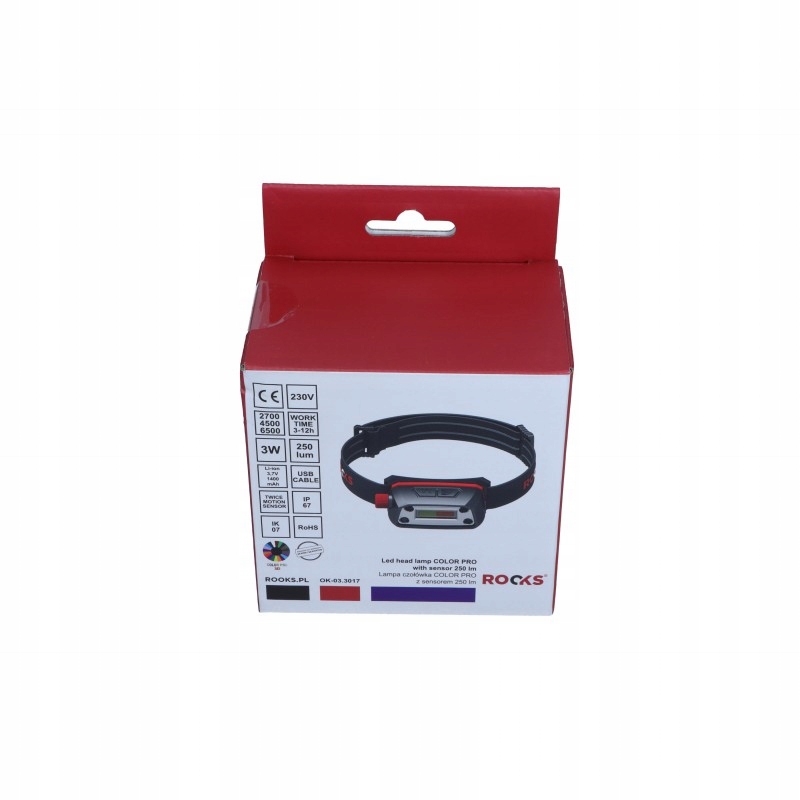 ROOKS ФАРА СВЕТОДИОДНАЯ ЛАМПА 250 LM SENSOR
