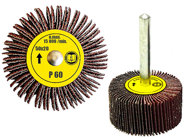 ŚCIERNICA LISTKOWA TRZPIENIOWA NA TRZPIENIU NA WIERTARKĘ 50x20 GR. 60 PL