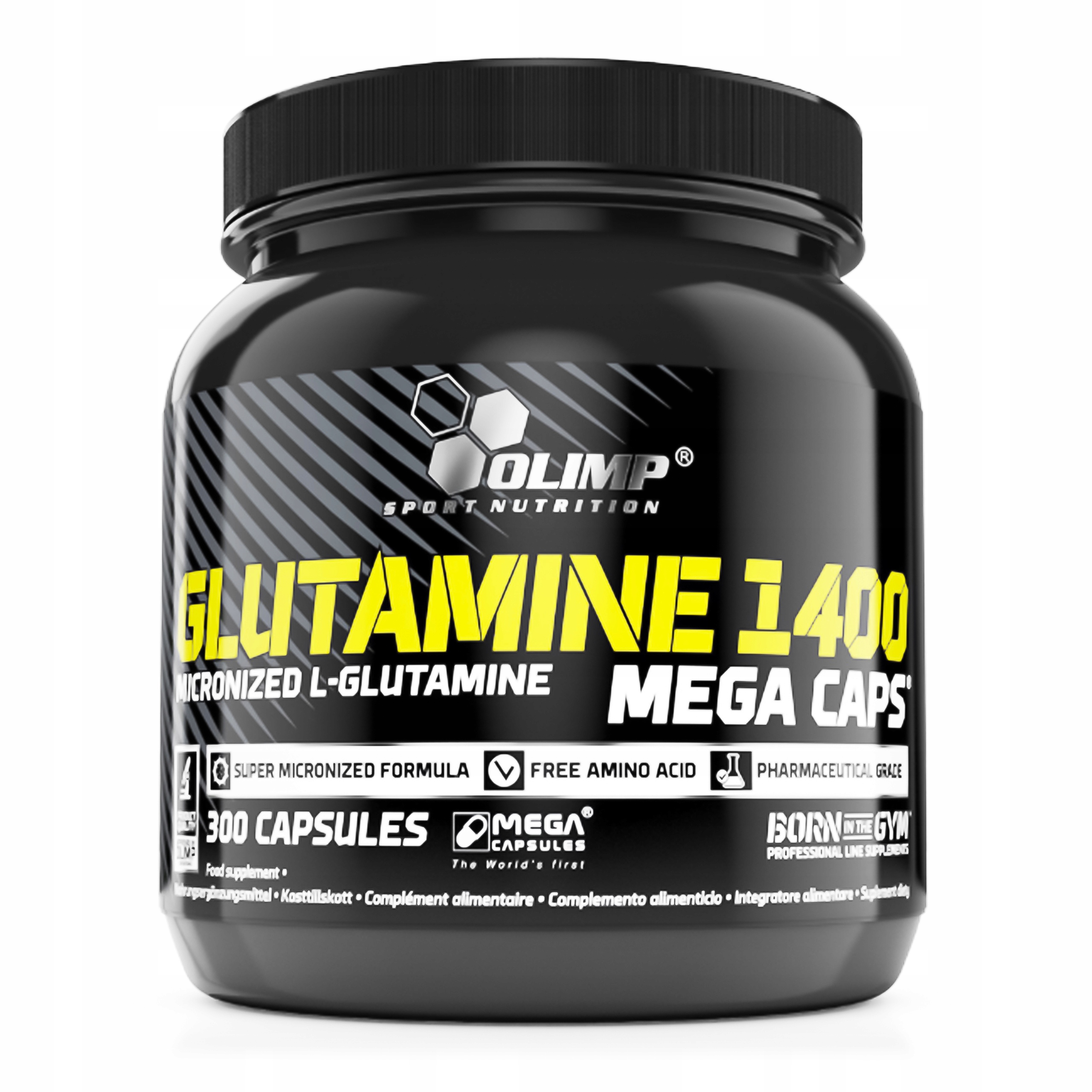 Glutamin Olimp L-Glutamin 300 kapslí 1400 mg Regenerace Imunita