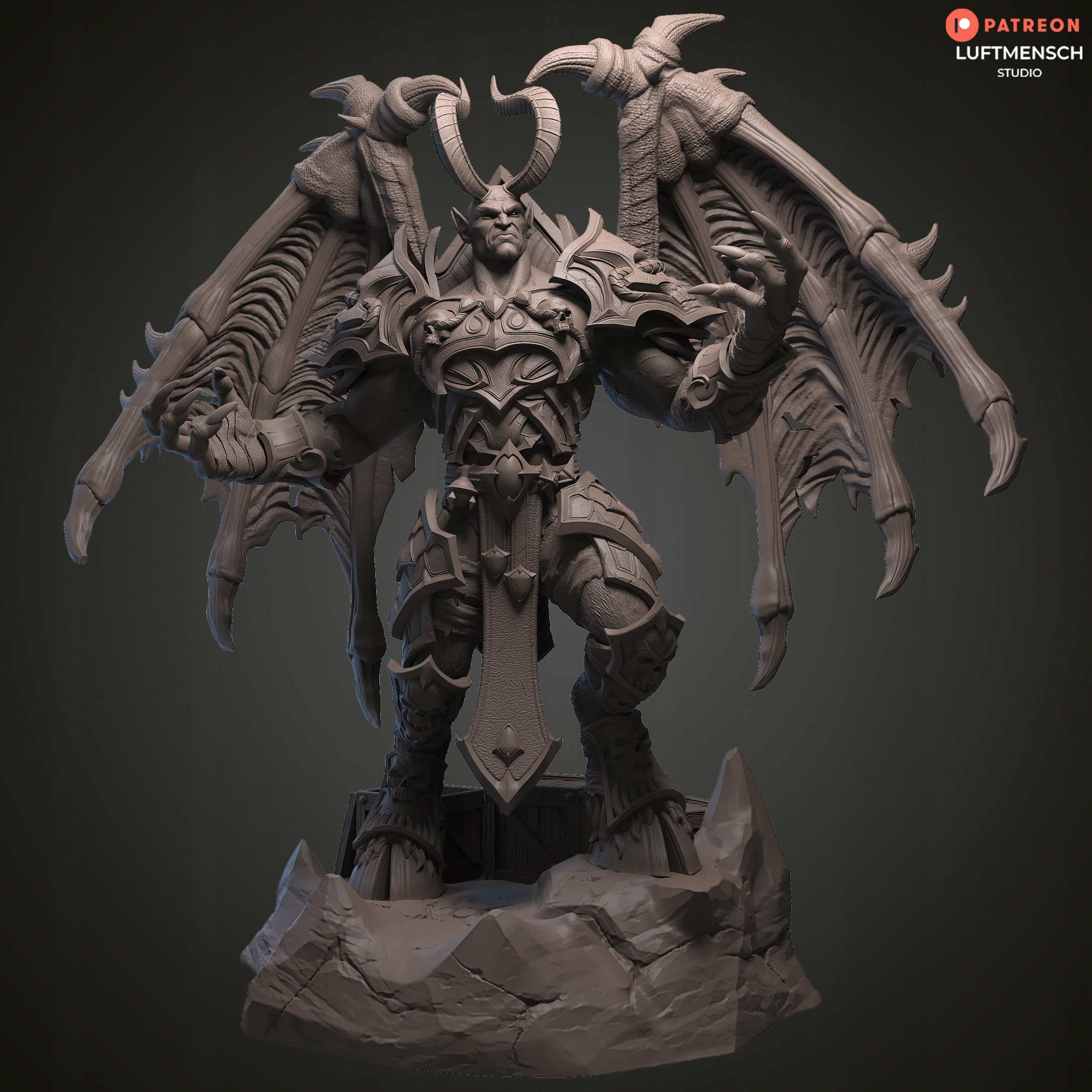 Figurka Mal'ganis 1:6 World of Warcraft 3D Pryskyřice 3D tisk dárek