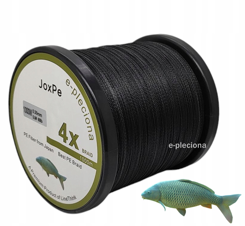 plecionka karpiowa JoxPe x4 1000 m 0,30 mm czarna