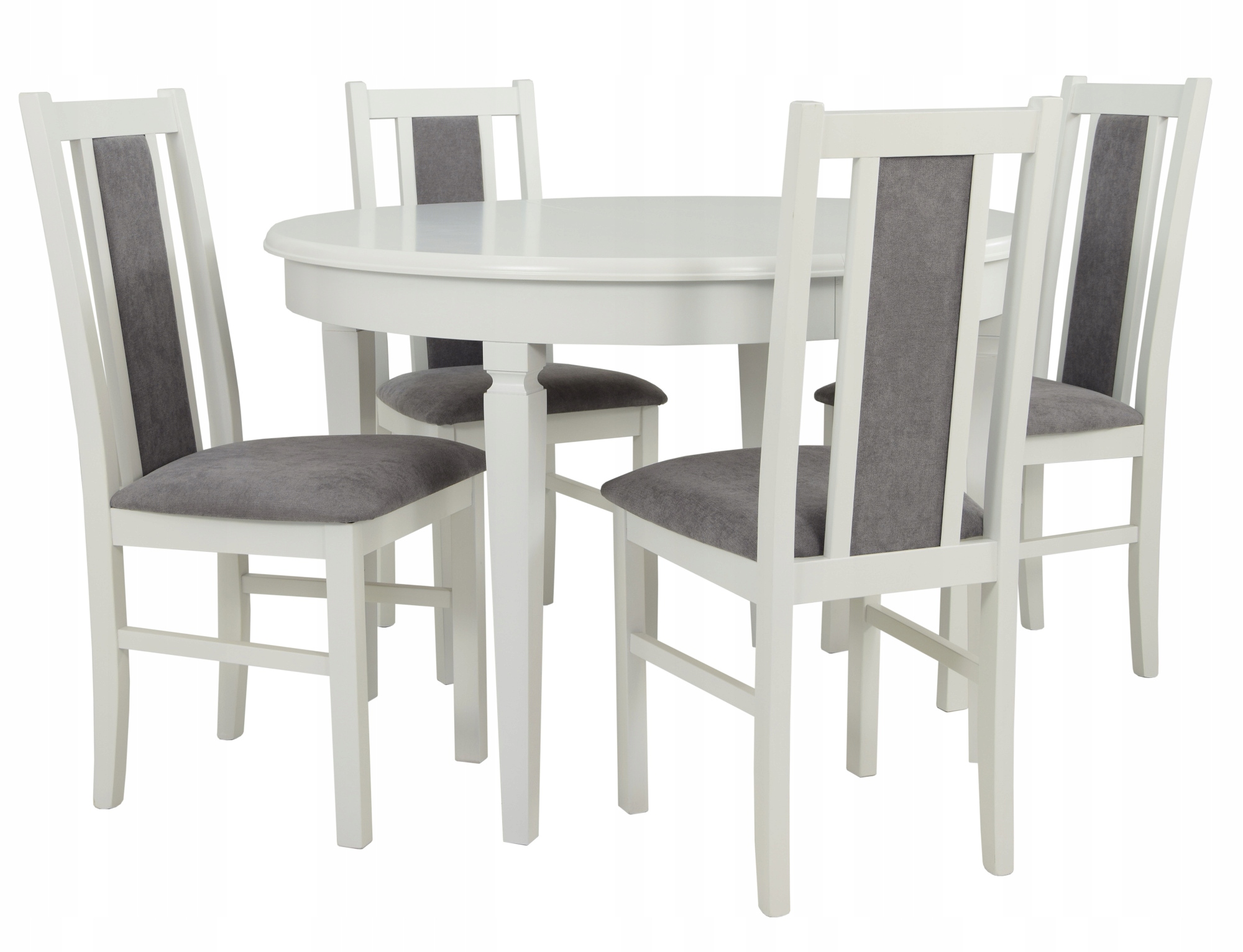 Skladacie okrúhly stôl a 4 stoličky z masívu