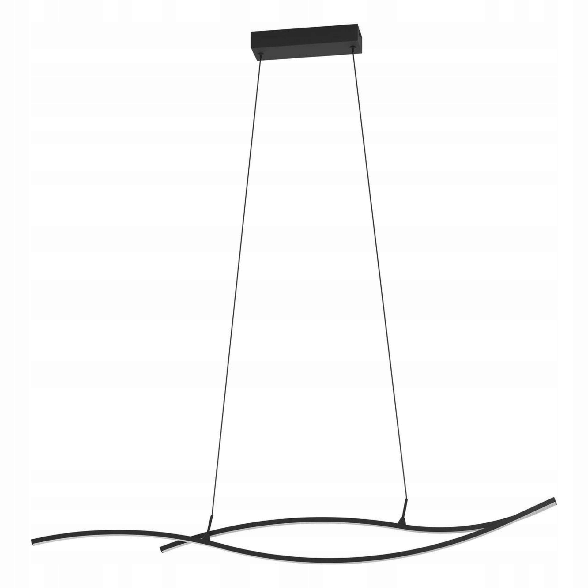 Závesné Led svietidlo Eglo Grisolia čierne 20W 2500lm 1400mm