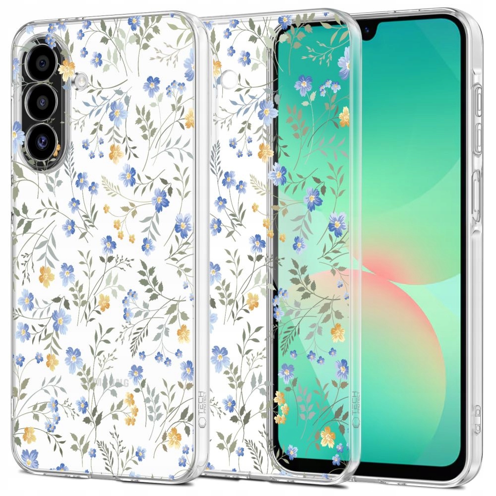 Etui do Samsung A17 4G 5G Tech-Protect Flexair w kwiaty