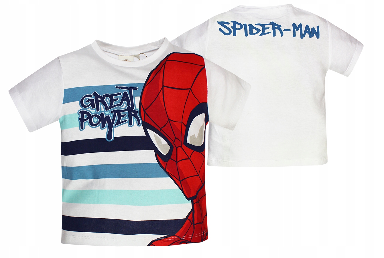

Spiderman Bluzka T-shirt Chłopięcy Bawełna Bio 116