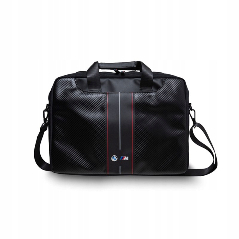 Bmw Carbon Red Stripes Torba na notebooka 16" (czarny)
