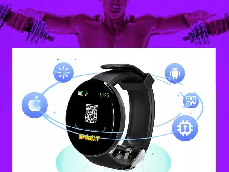 SMARTBAND zegarek SMARTWATCH do IPHONE HUAWEI Marka Inna