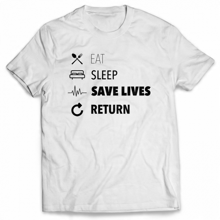 

KM012F - S / Koszulka Save Lives t-shirt medyczny