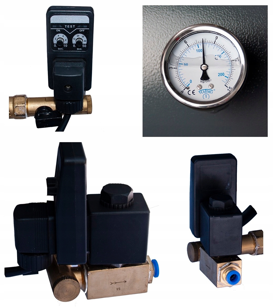 Kompresor śrubowy Kupczyk KKS 10/300 FD 950 l/min 7,5 KW Falownik Osuszacz Rodzaj sprężarka śrubowa