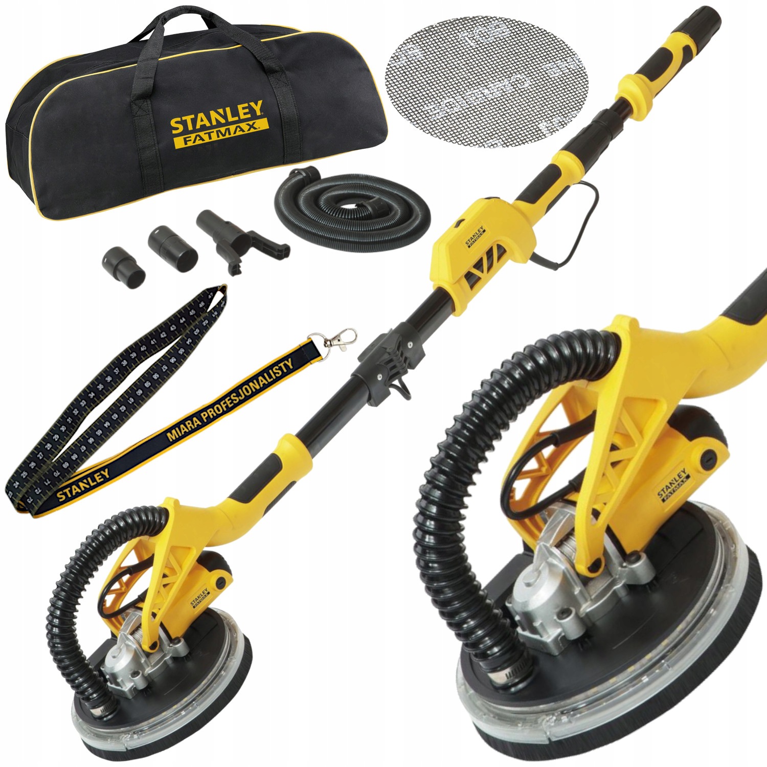 Stanley Szlifierka sieciowa do gipsu 225mm Fatmax SFMEE500S 750W Smycz