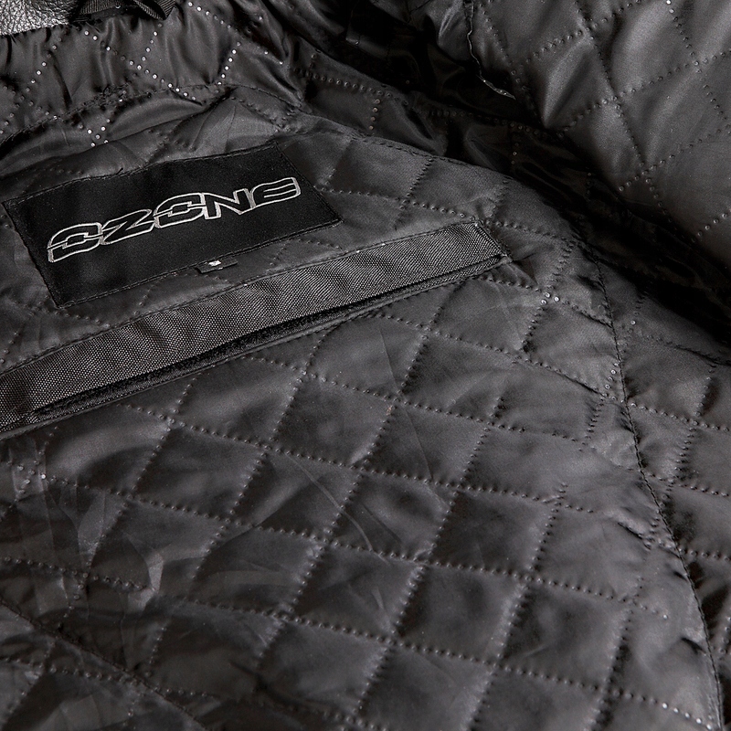 OZONE KURTKA MOTOCYKLOWA MĘSKA SKÓRZANA RAMONES L Materiał skóra