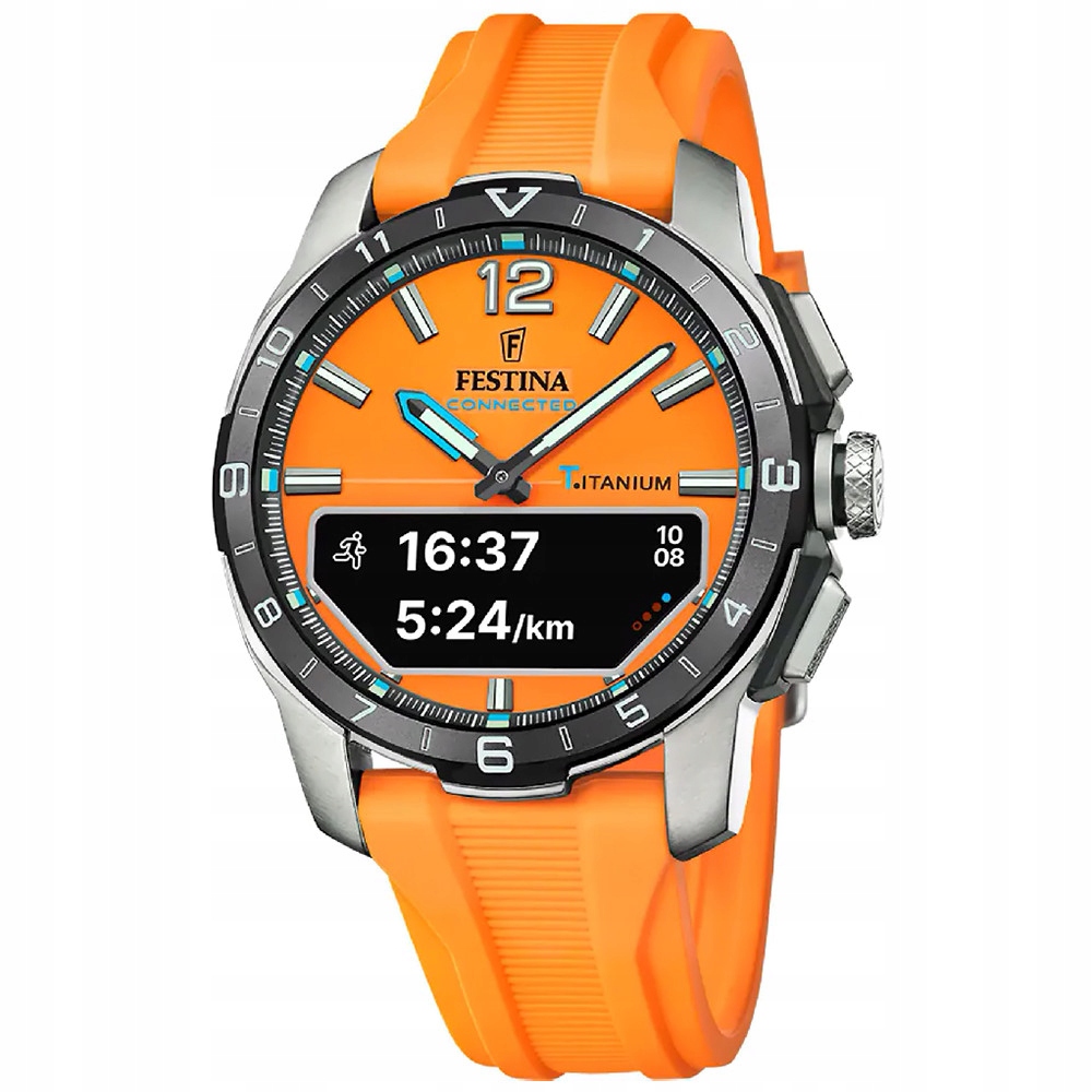 Chytré Hodinky Pánské Festina F23000-7 žlutý pásek