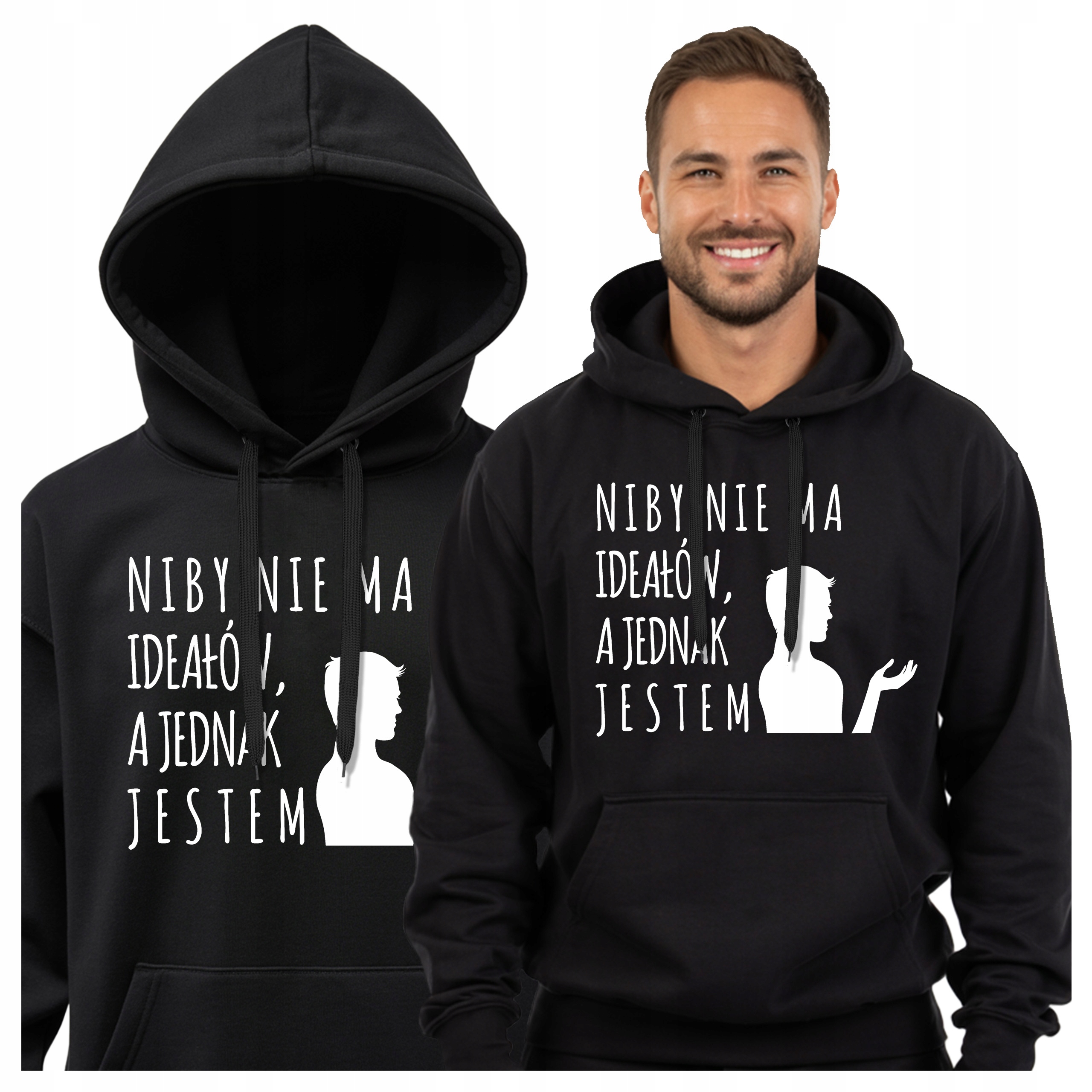 Zábavná Pánská mikina s kapucí Vtipný Dárek K Valentýnu Neexistují žádné Ideály