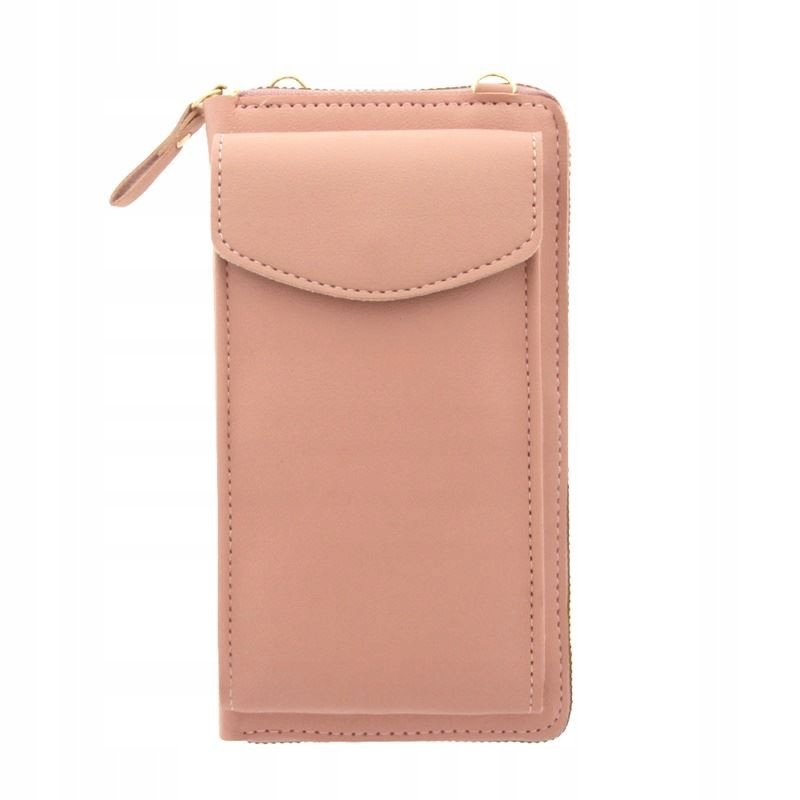 Torebka saszetka kopertówka mini portfel na telefon na ramię jasnoróżowa EAN (GTIN) 5904476172733