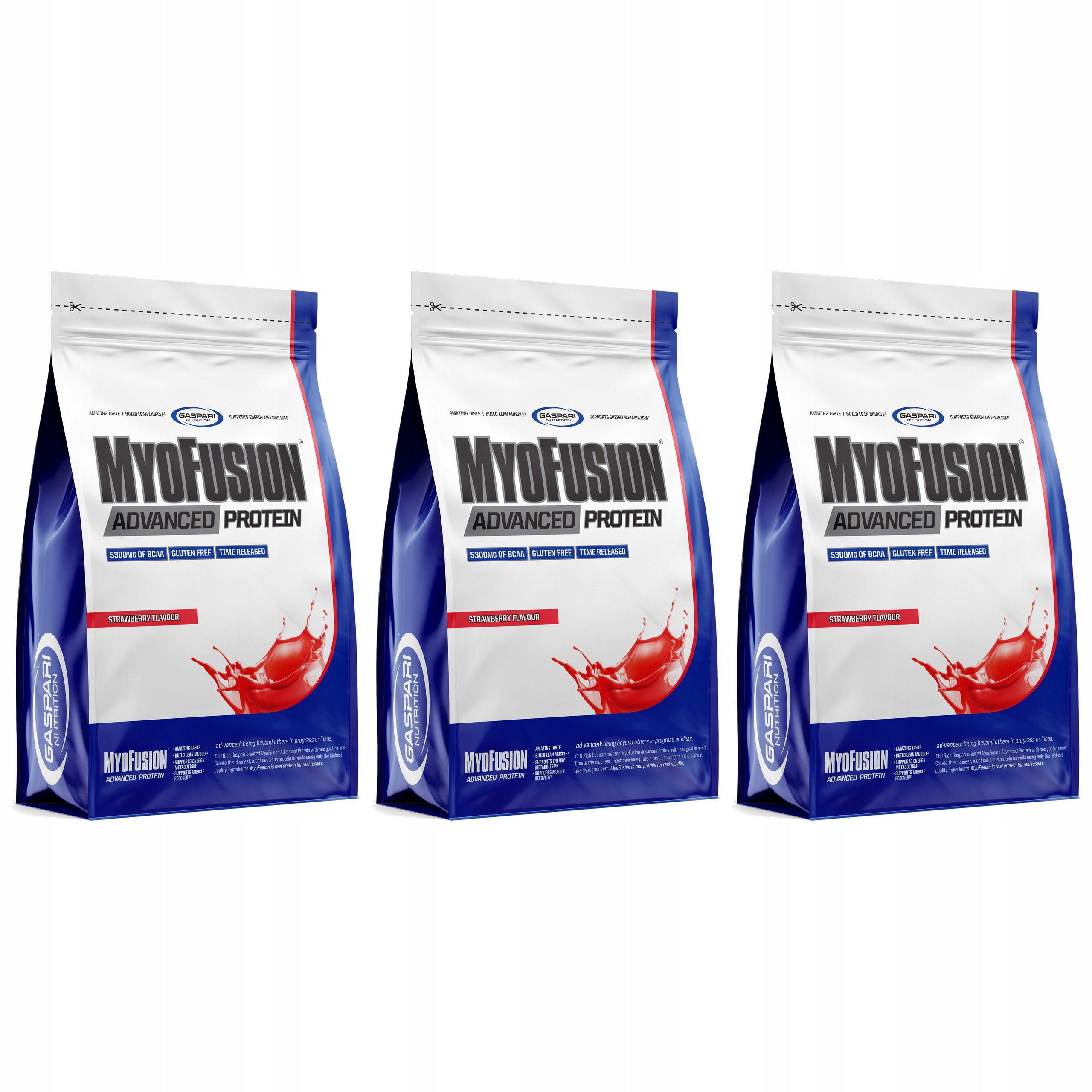 3x Gaspari Myofusion 500g Protein Wpi Whey 5 Frakcí