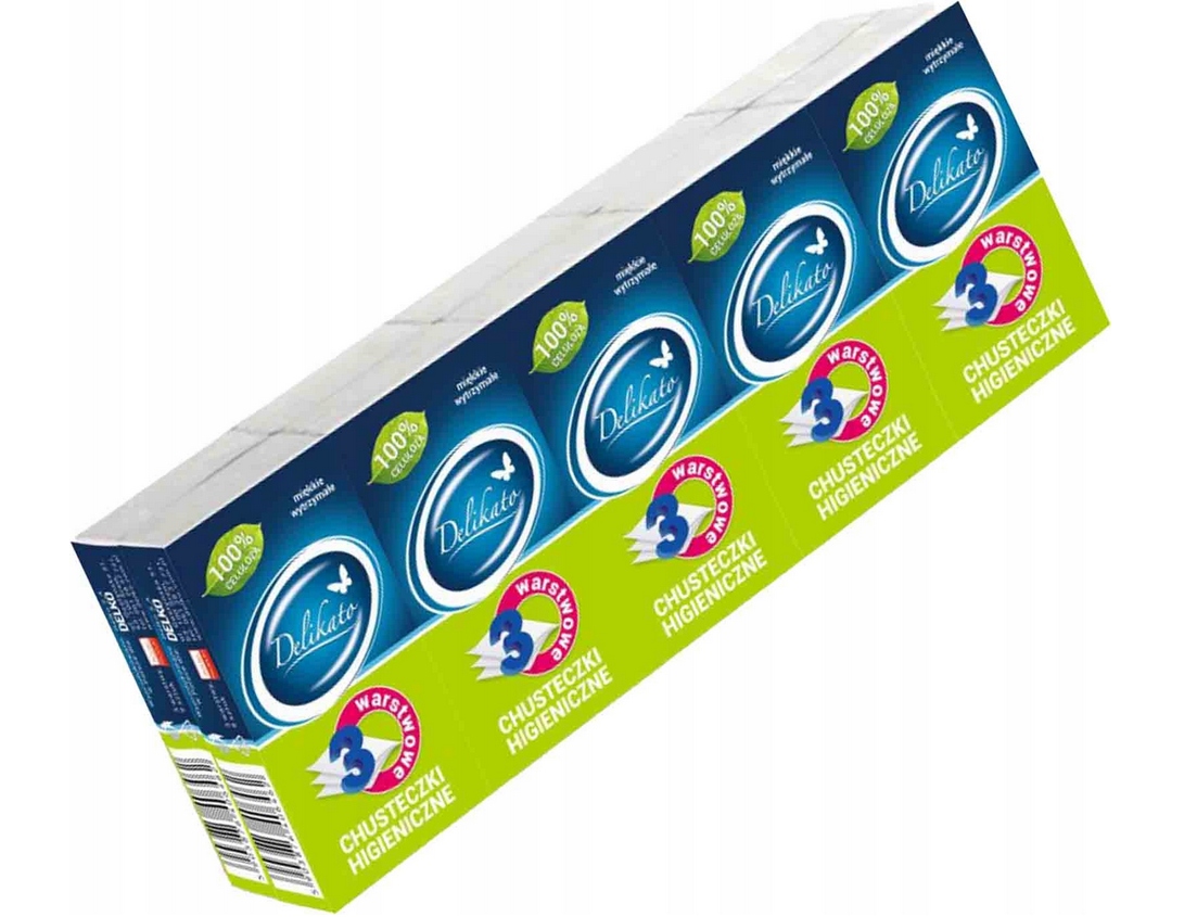 

Chusteczki higieniczne 3w Delikato 10szt.