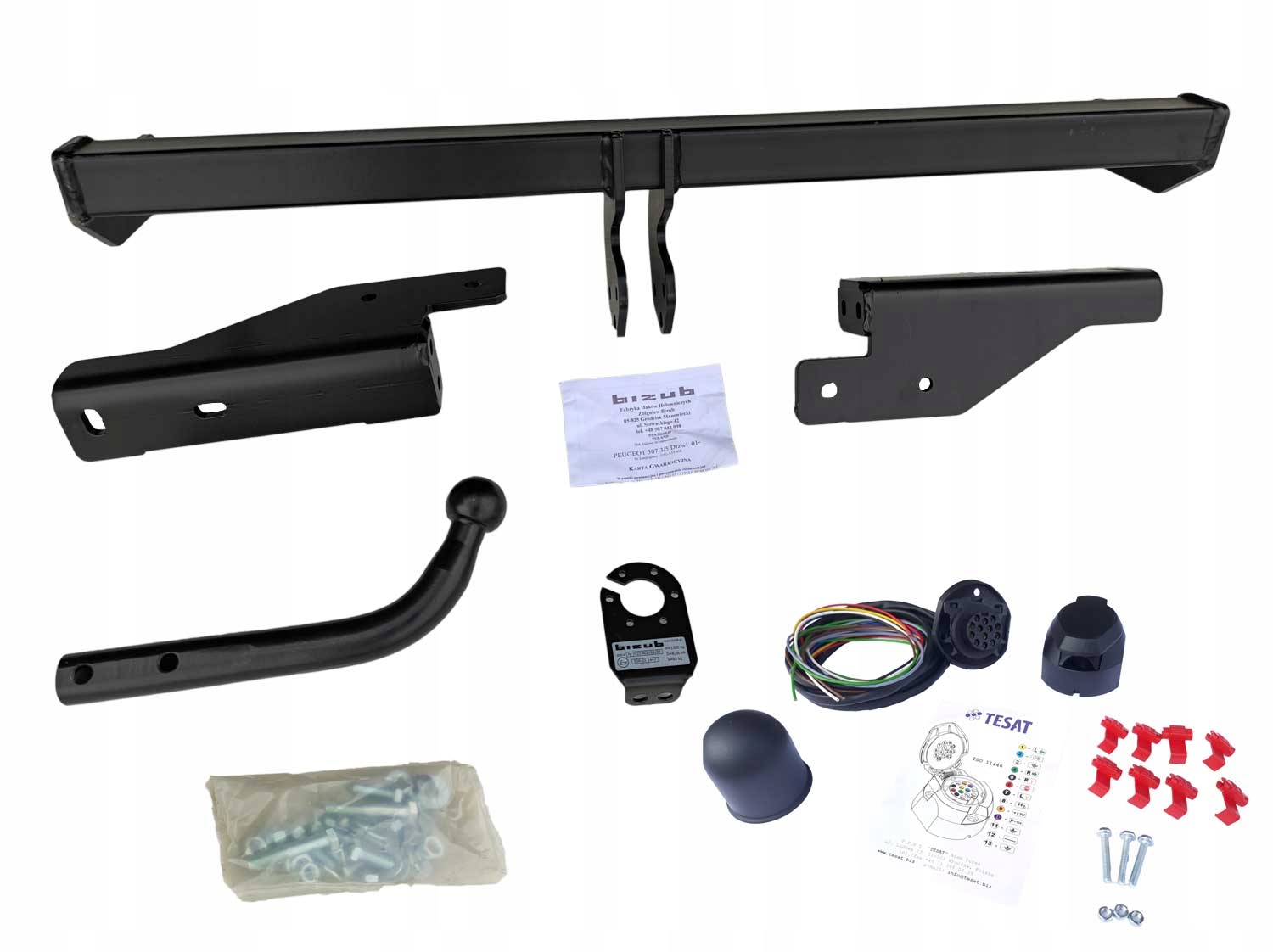 

Hak Holowniczy Peugeot 307 308 Htb 2001-2011 13PIN