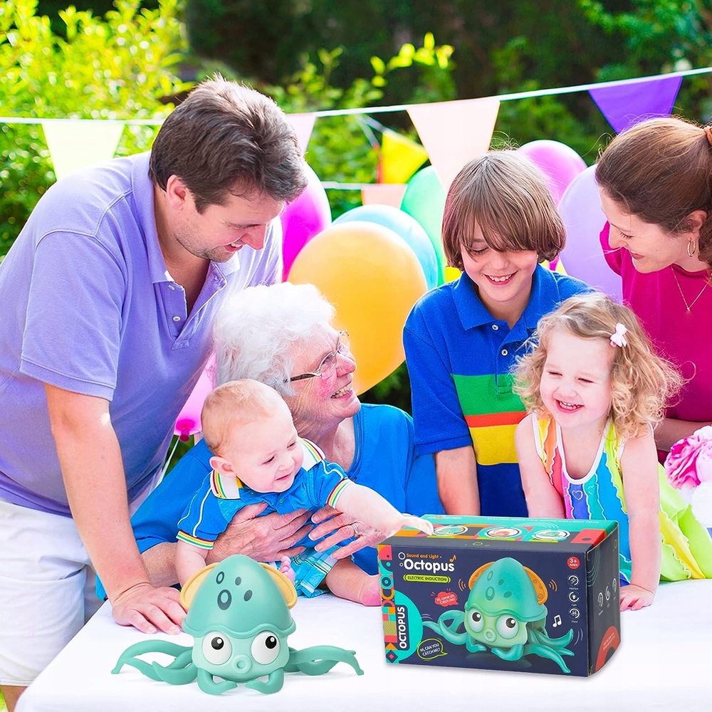 PEŁZAJĄCA OŚMIORNICA ZABAWKI OŚMIORNICY ZE ŚWIATŁEM I MUZYKĄ EAN (GTIN) 6901500382235